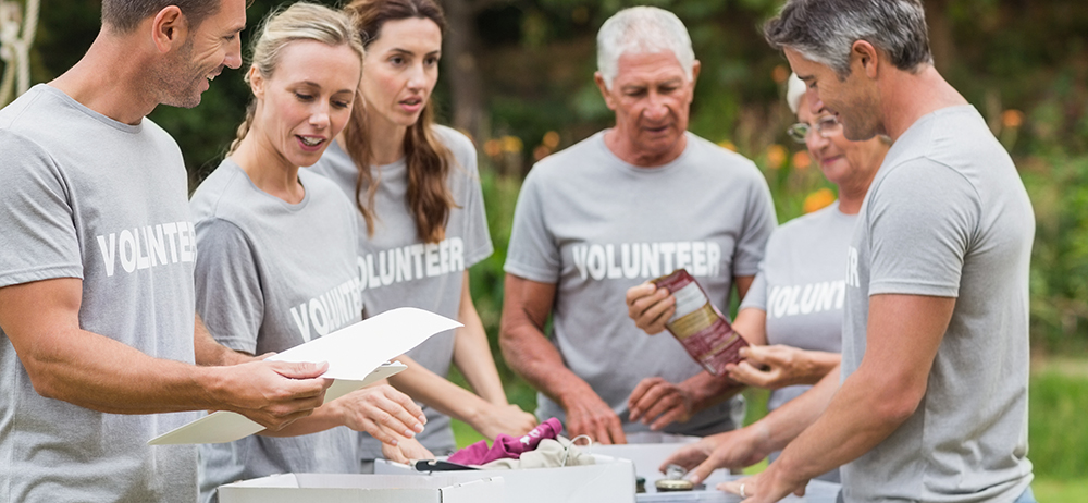 charity event volunteers