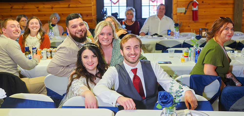 wedding reception group